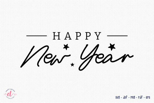 Happy New Year T shirt Design SVG
