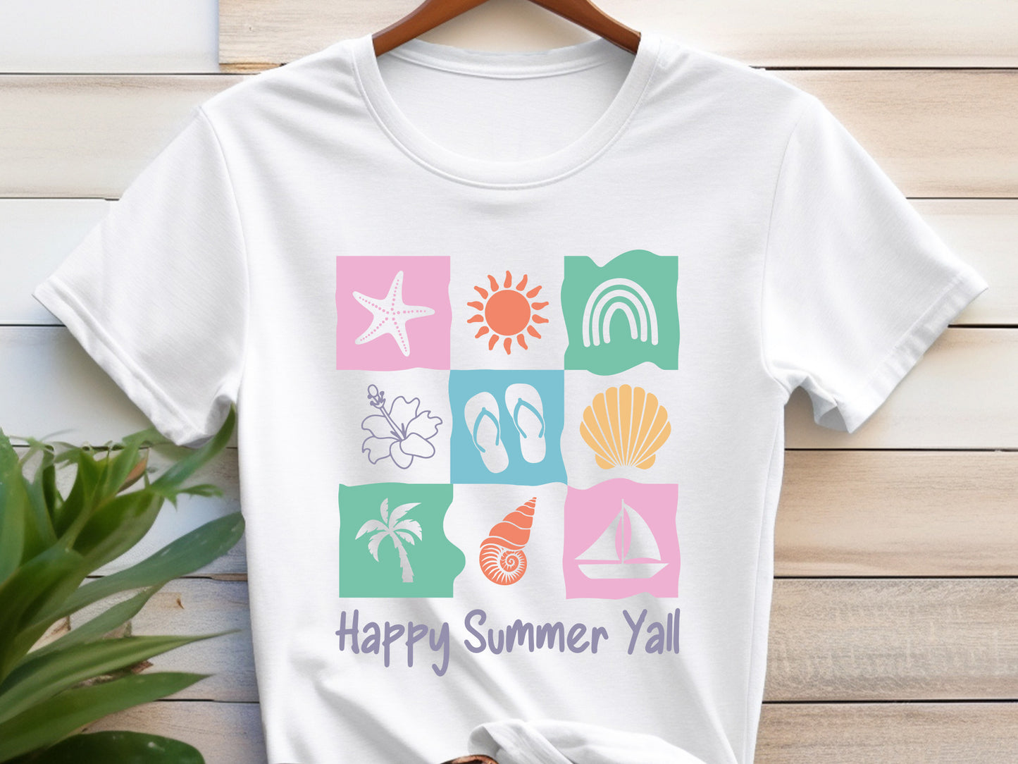 Happy Summer Y'all SVG, DXF, EPS, PNG