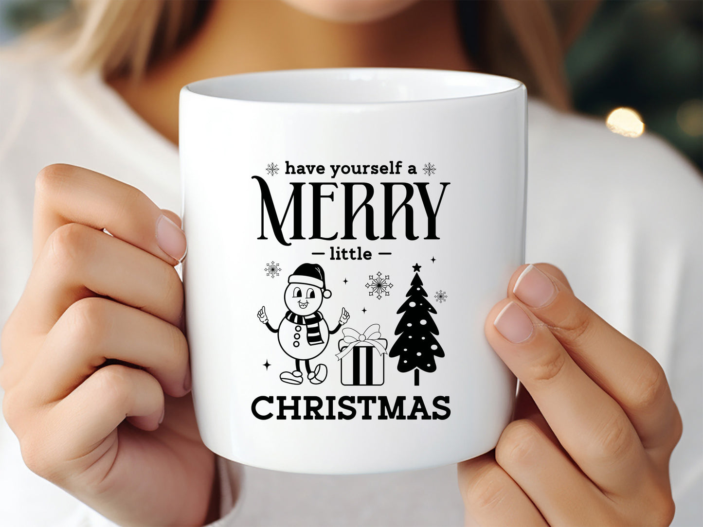 Have Yourself A Merry Little Christmas - Snowman SVG File