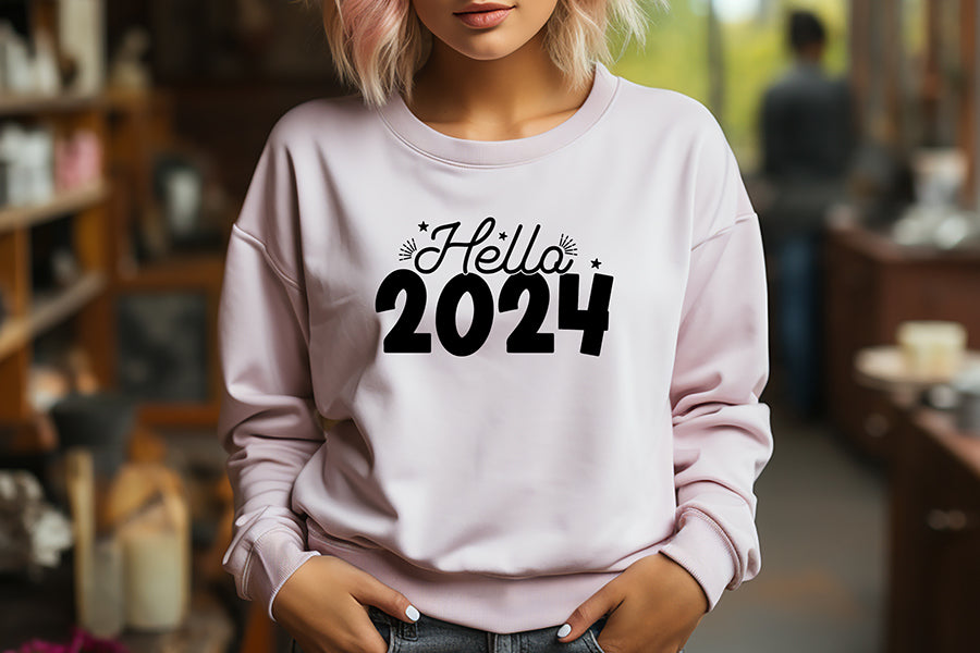 Hello 2024 SVG Design - New Years Eve Shirts