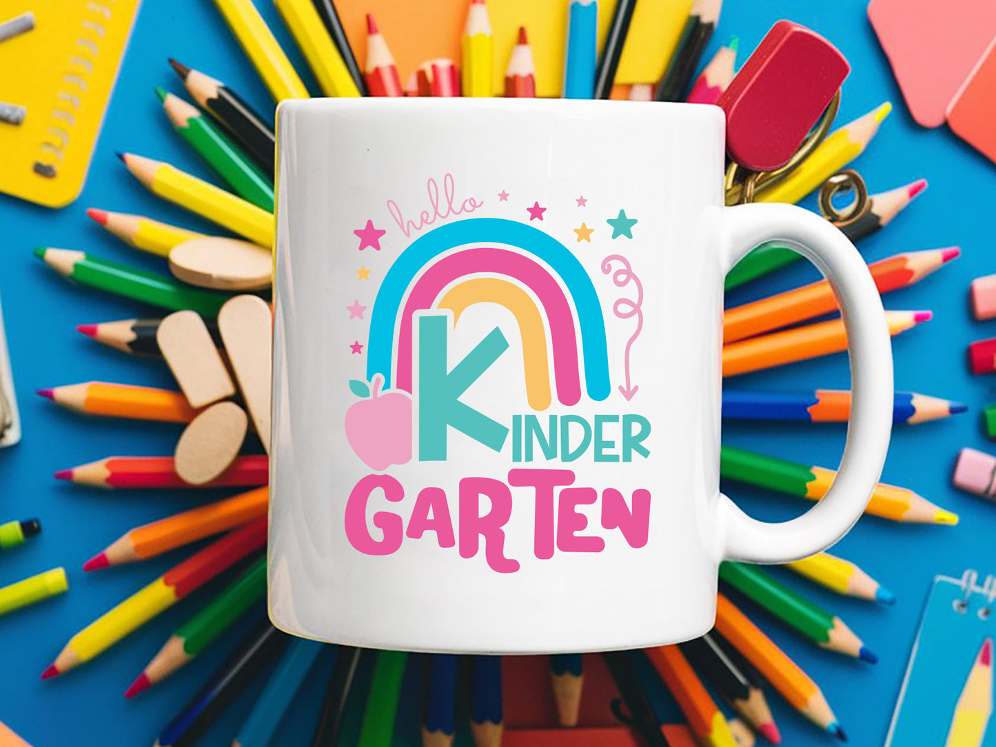 Hello Kindergarten, Back to School SVG Design