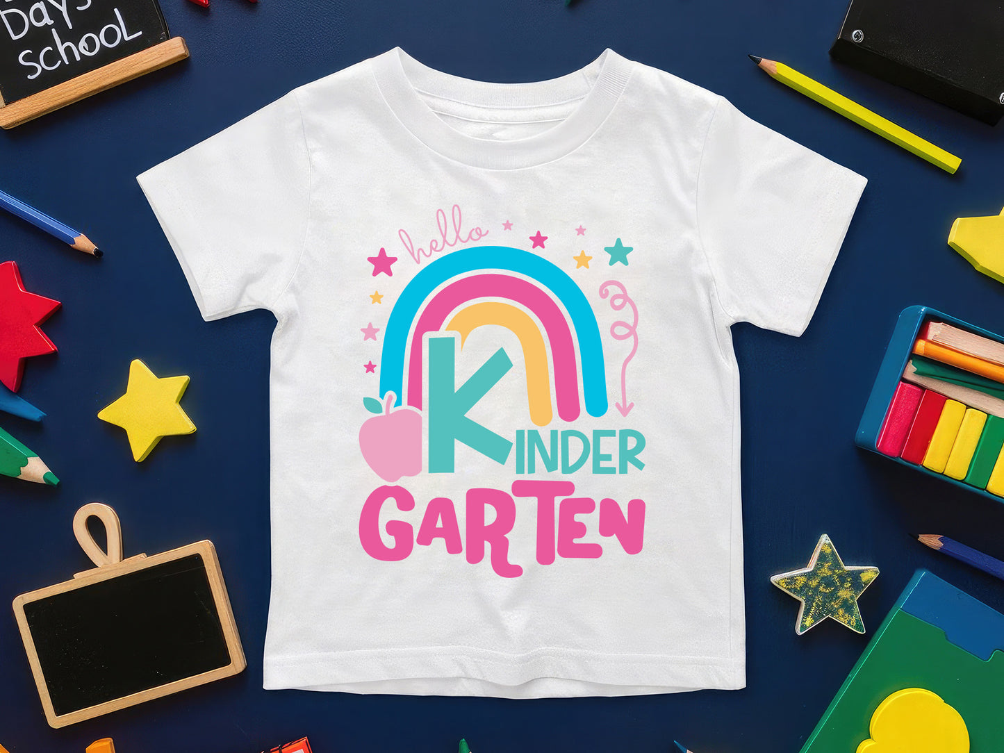 Hello Kindergarten, Back to School SVG Design
