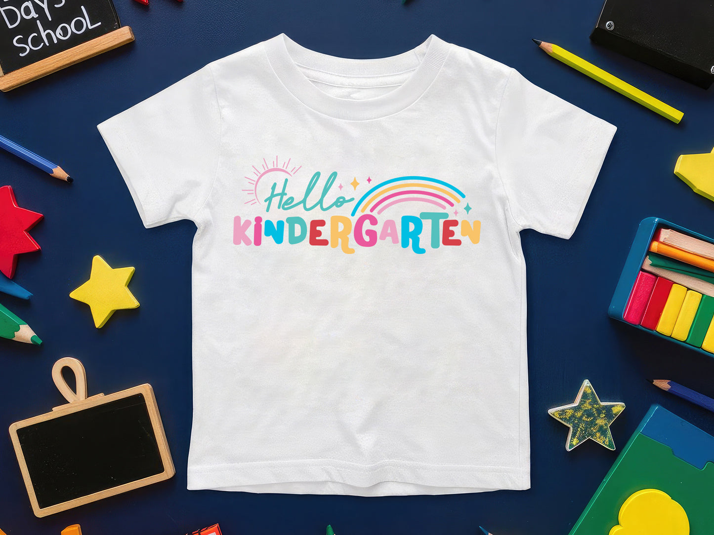 Hello Kindergarten, Back to School SVG File