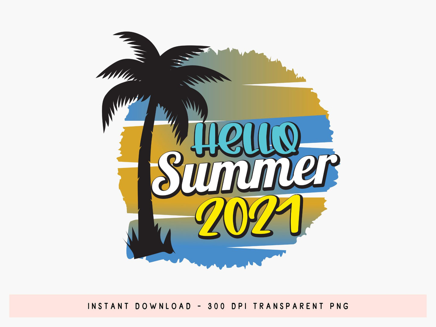 Hello Summer 2025 Sublimation Design PNG
