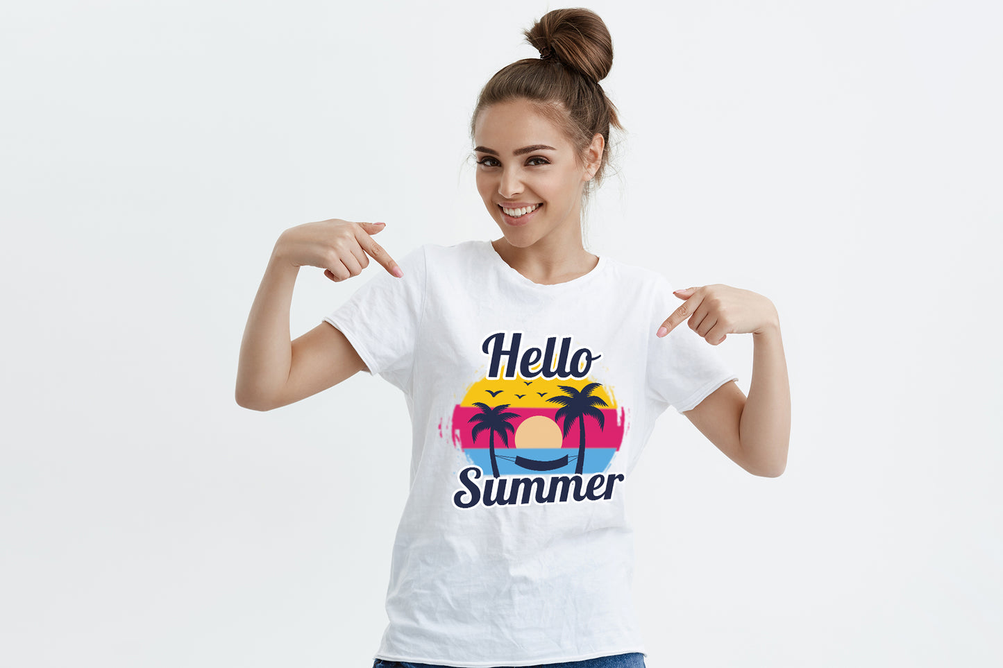 Hello Summer Sublimation Transfer Design