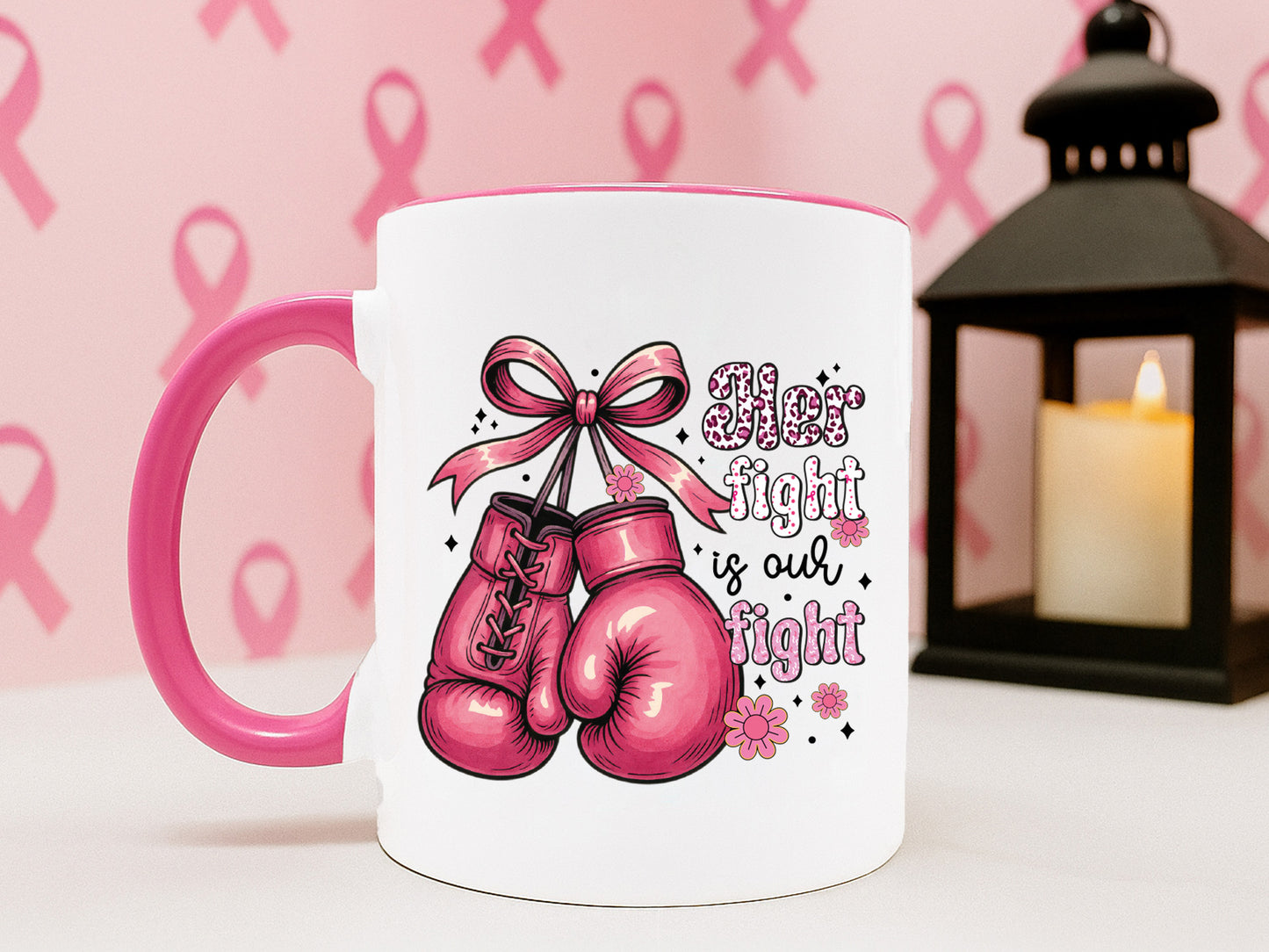 Her is Fight is Our Fight - Preppy Breast Cancer Sublimation