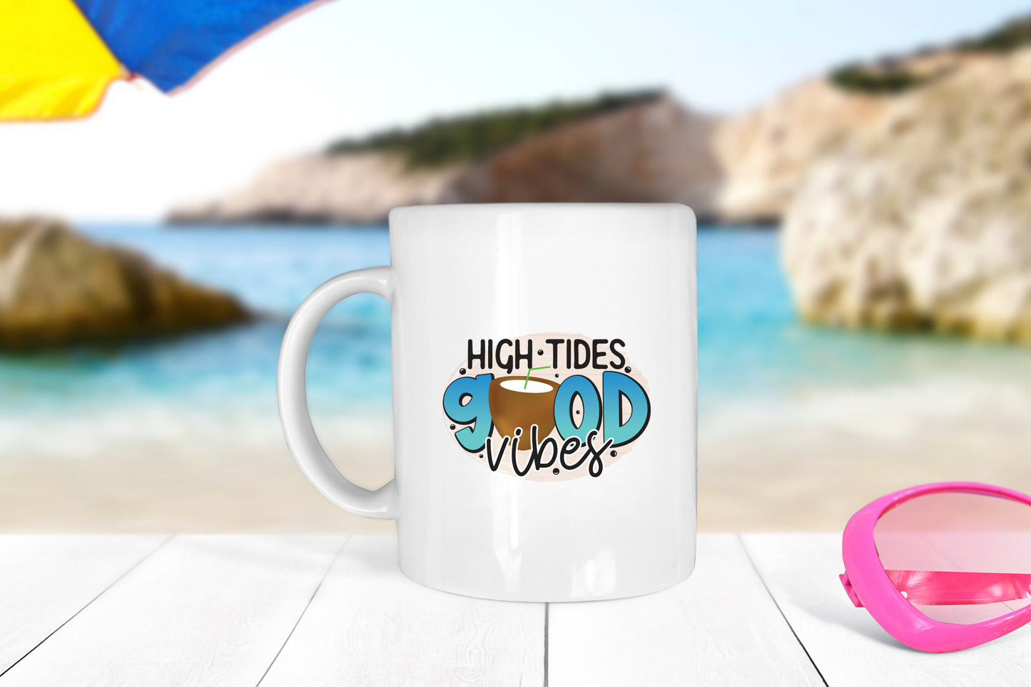 High Tides Good Vibes, Beach Sublimation