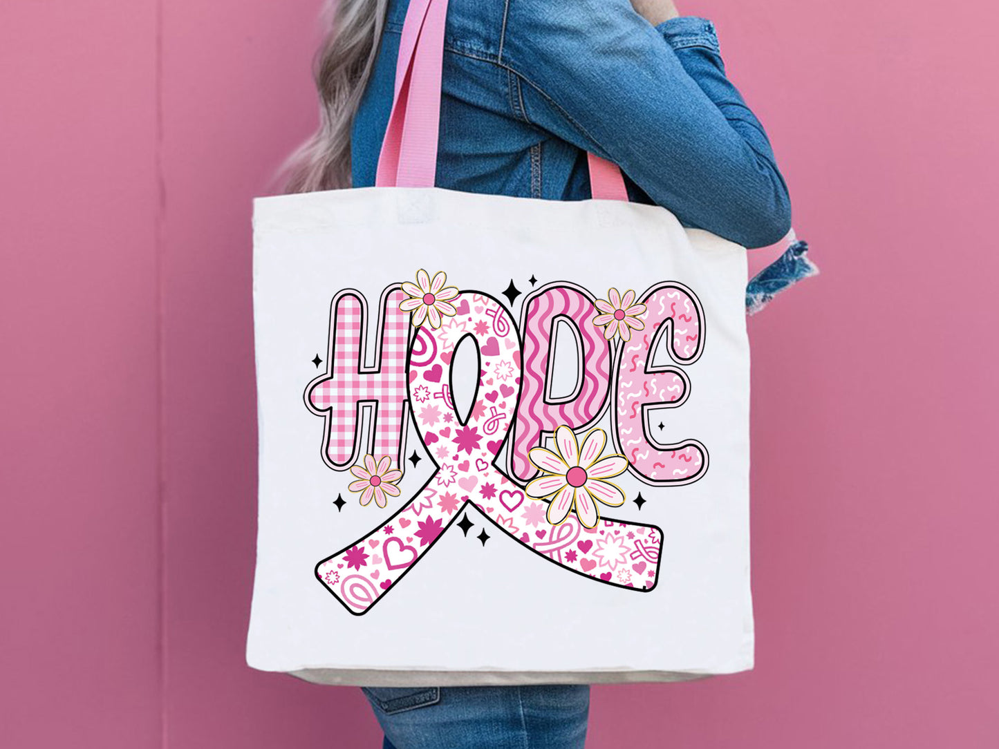 Hope - Preppy Breast Cancer Sublimation Print