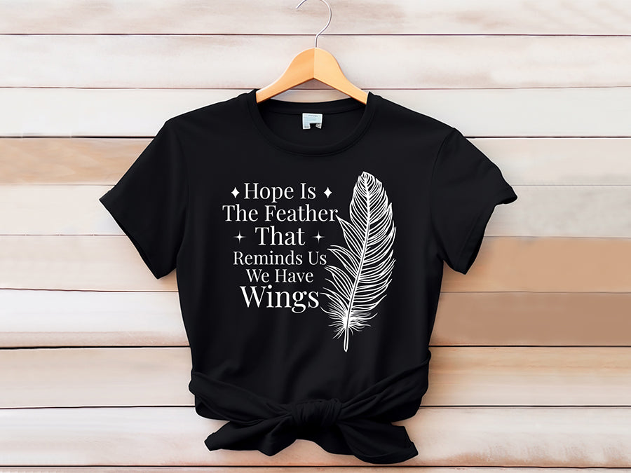 Hope is the Feather That Reminds Us - SVG Boho Design