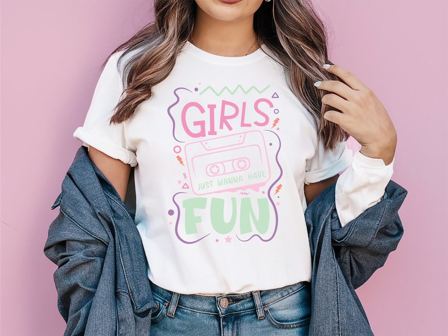 Humorous Girls Just Wanna Have Fun SVG Cut File