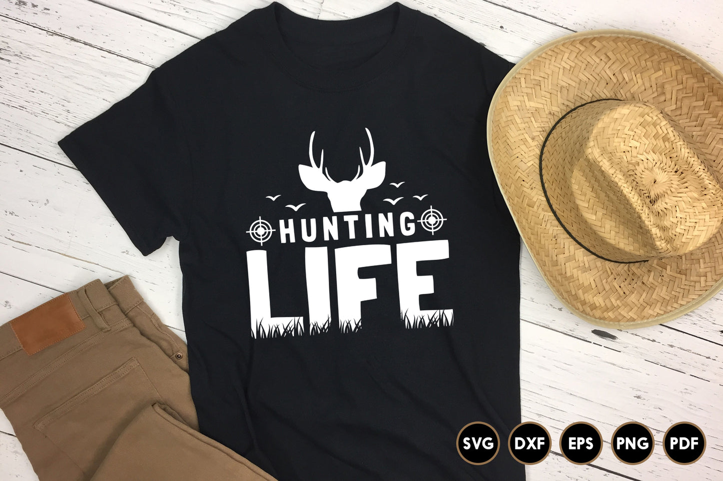 Hunting Life SVG File for Cricut