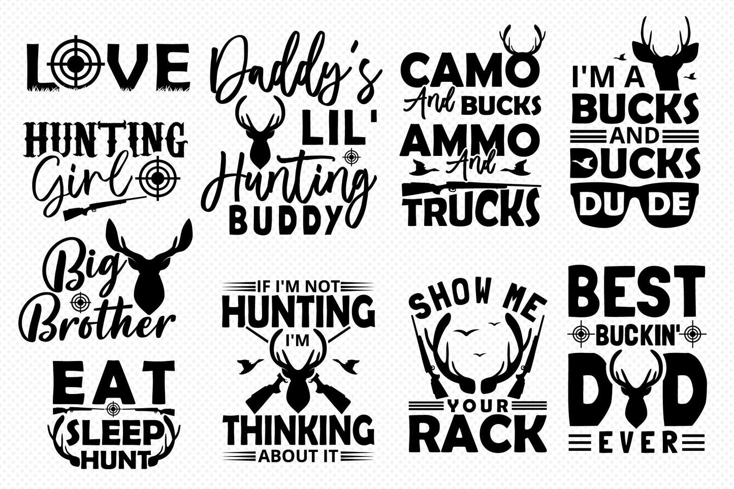 Hunting SVG Designs Bundle
