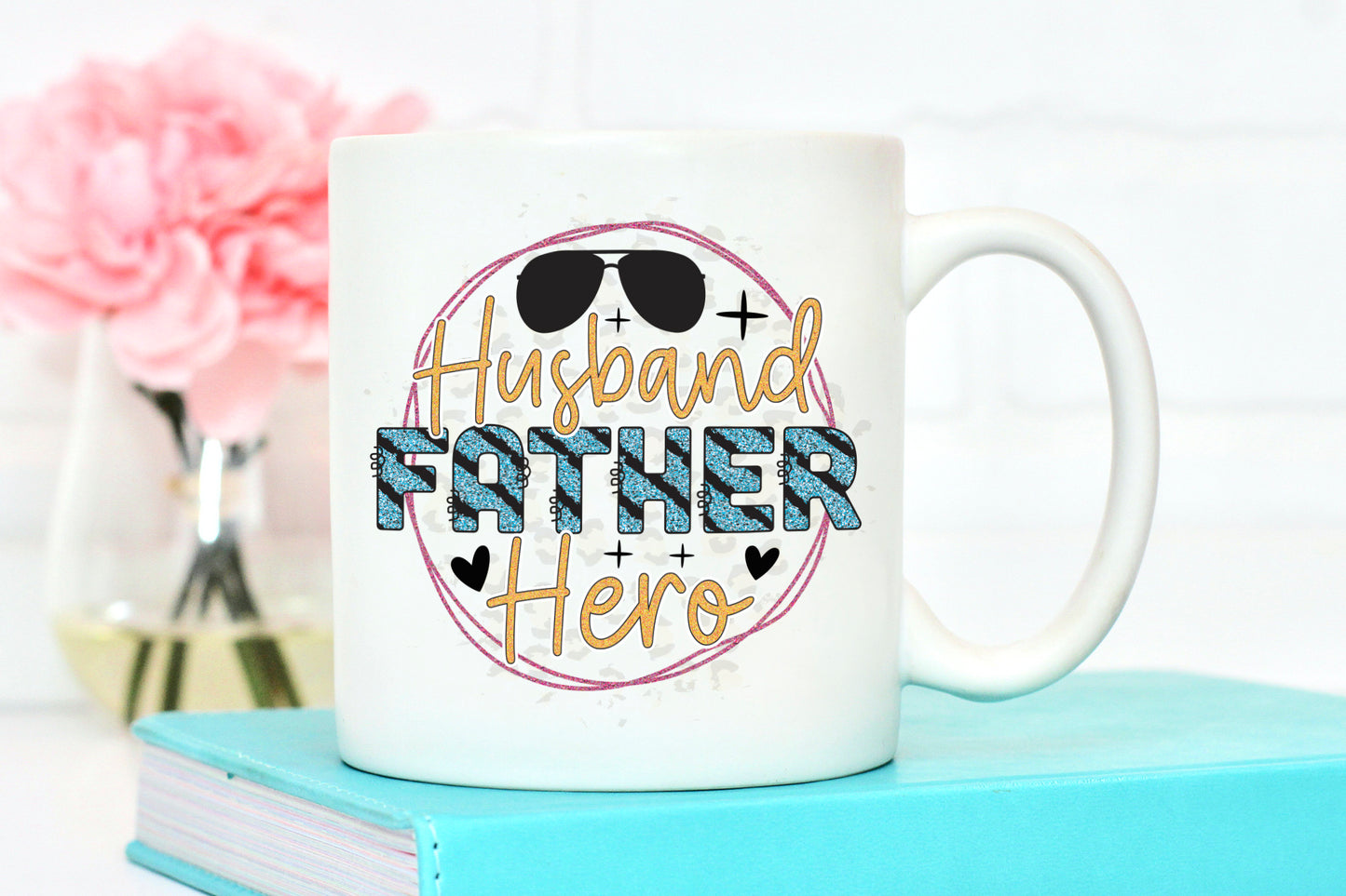 Husband Father Hero Sublimation PNG Design