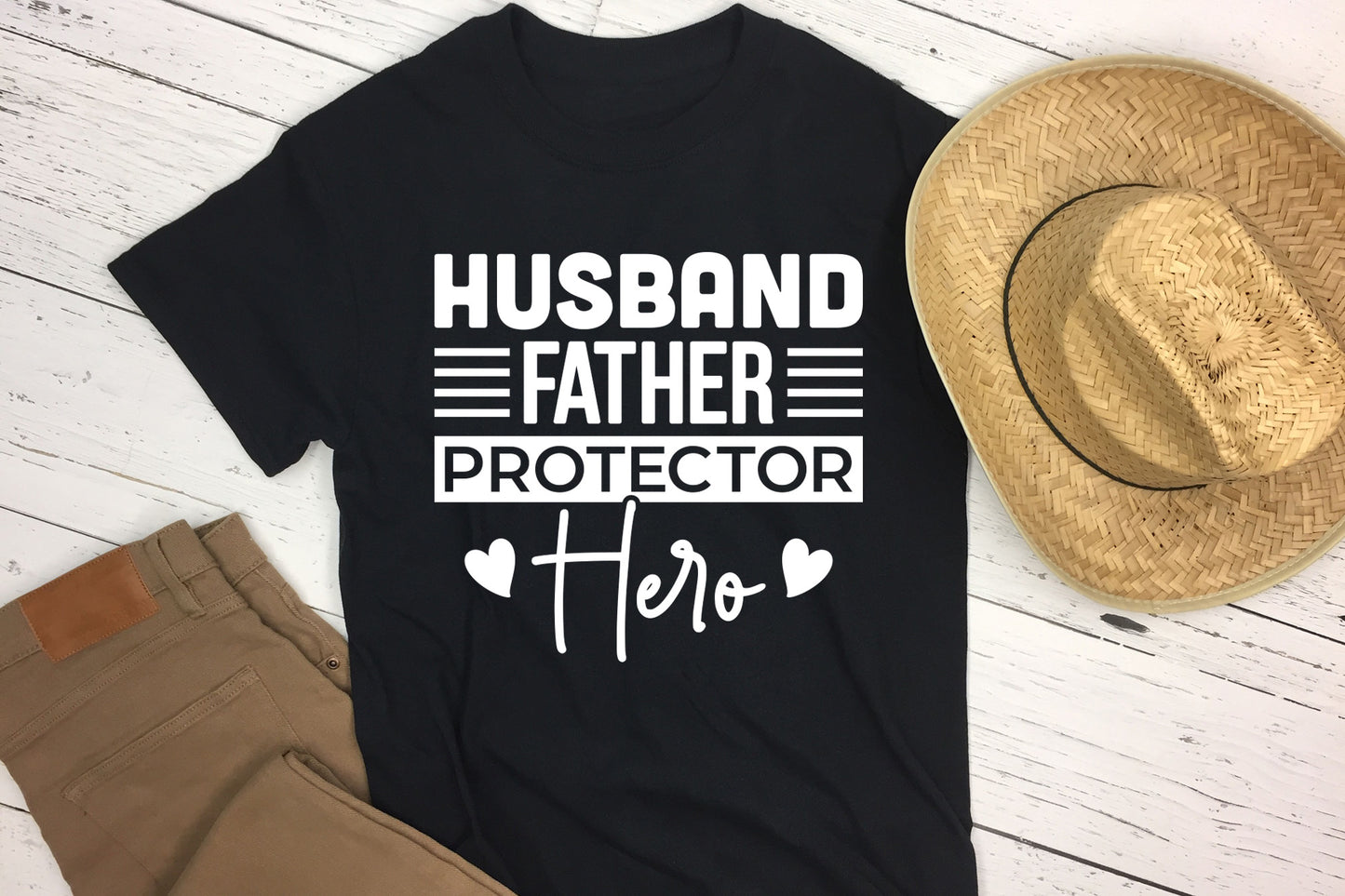 Husband Father Protector Here SVG Cut File