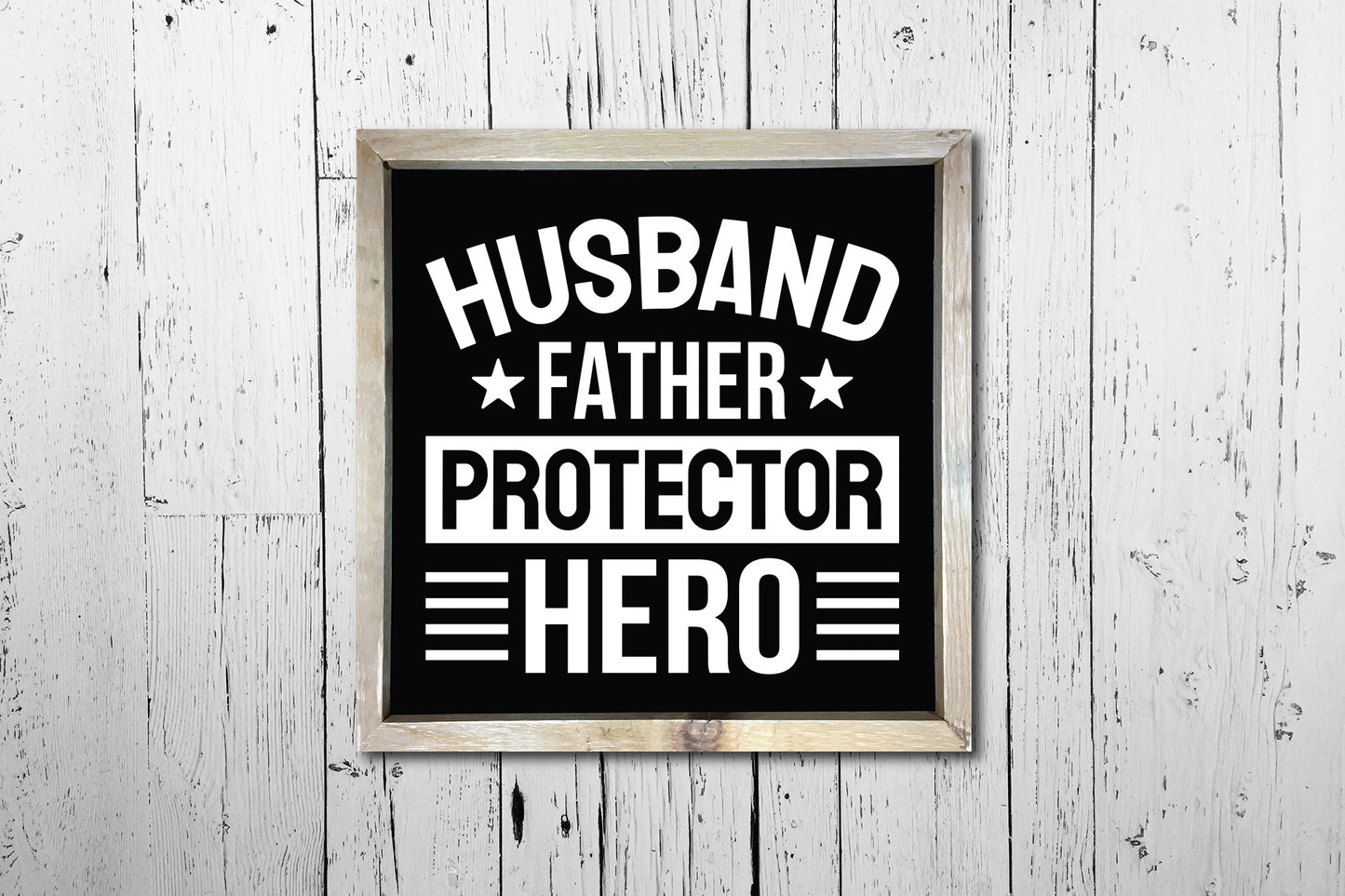 Husband Father Protector Hero SVG Design