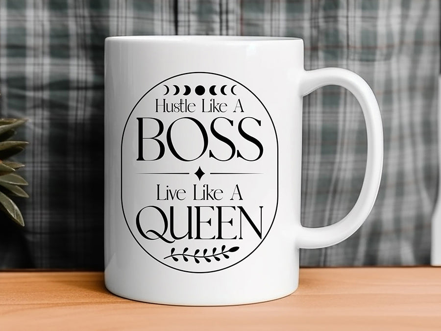 Hustle Like a Boss Live Like a Queen - Boho SVG File