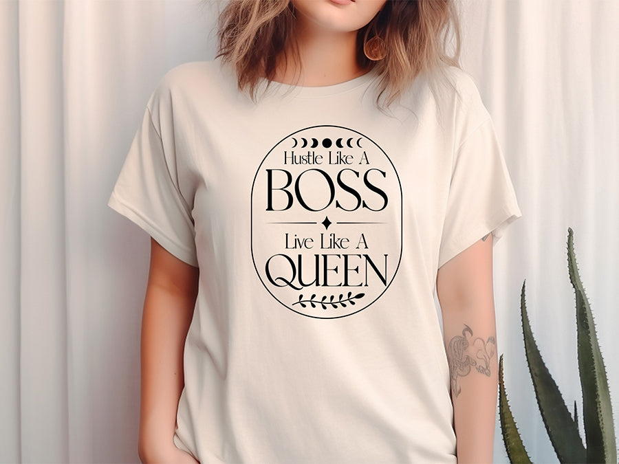 Hustle Like a Boss Live Like a Queen - Boho SVG File