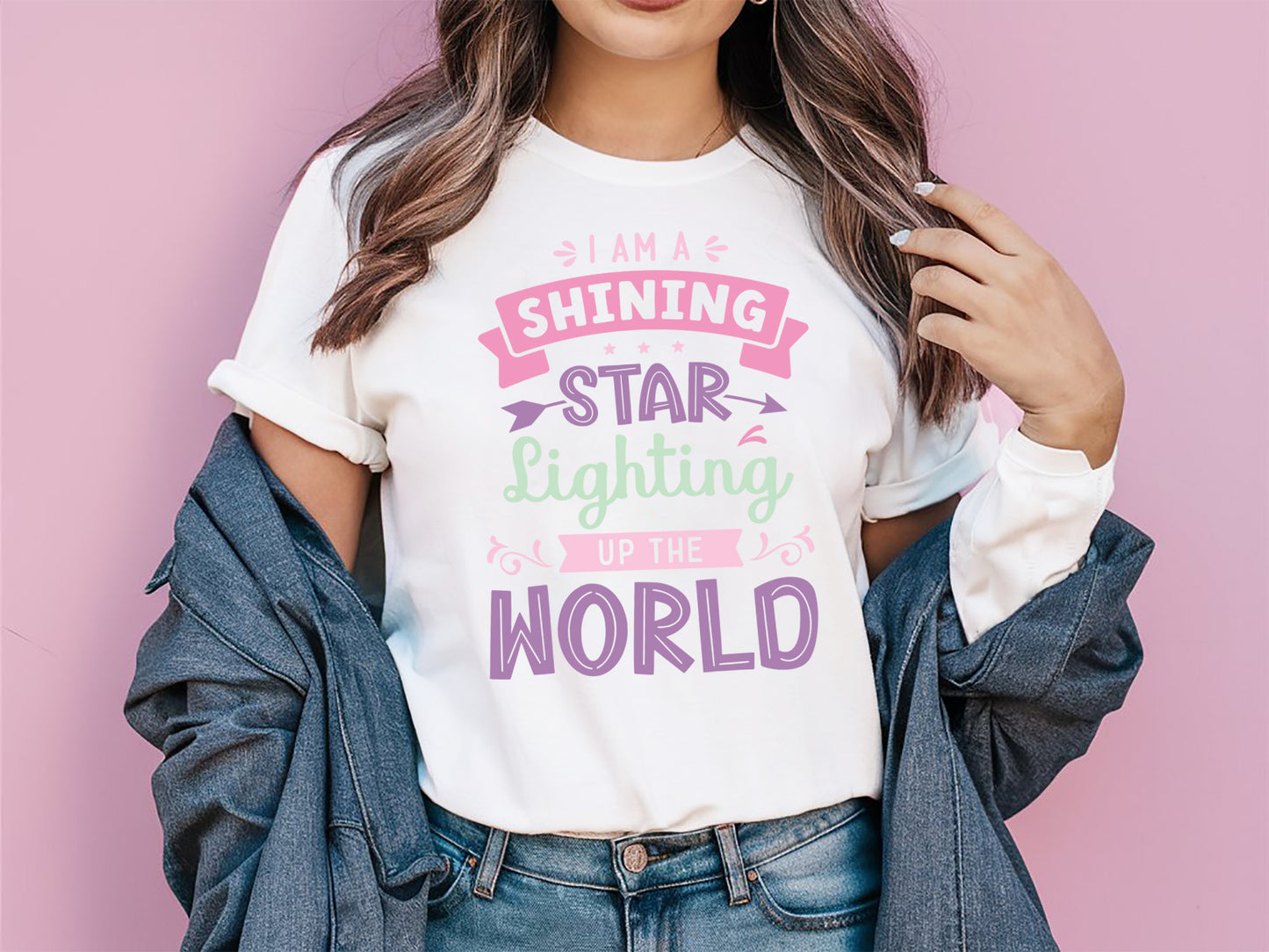 I'm A Shining Star Lighting UP The World - Girl Power SVG