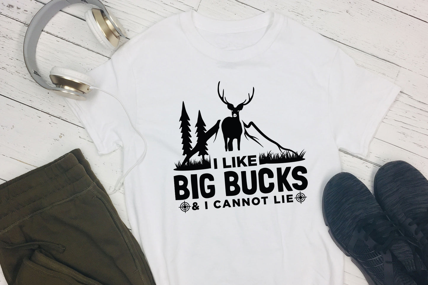 I Like Big Bucks And I Cannot Life, Hunting SVG
