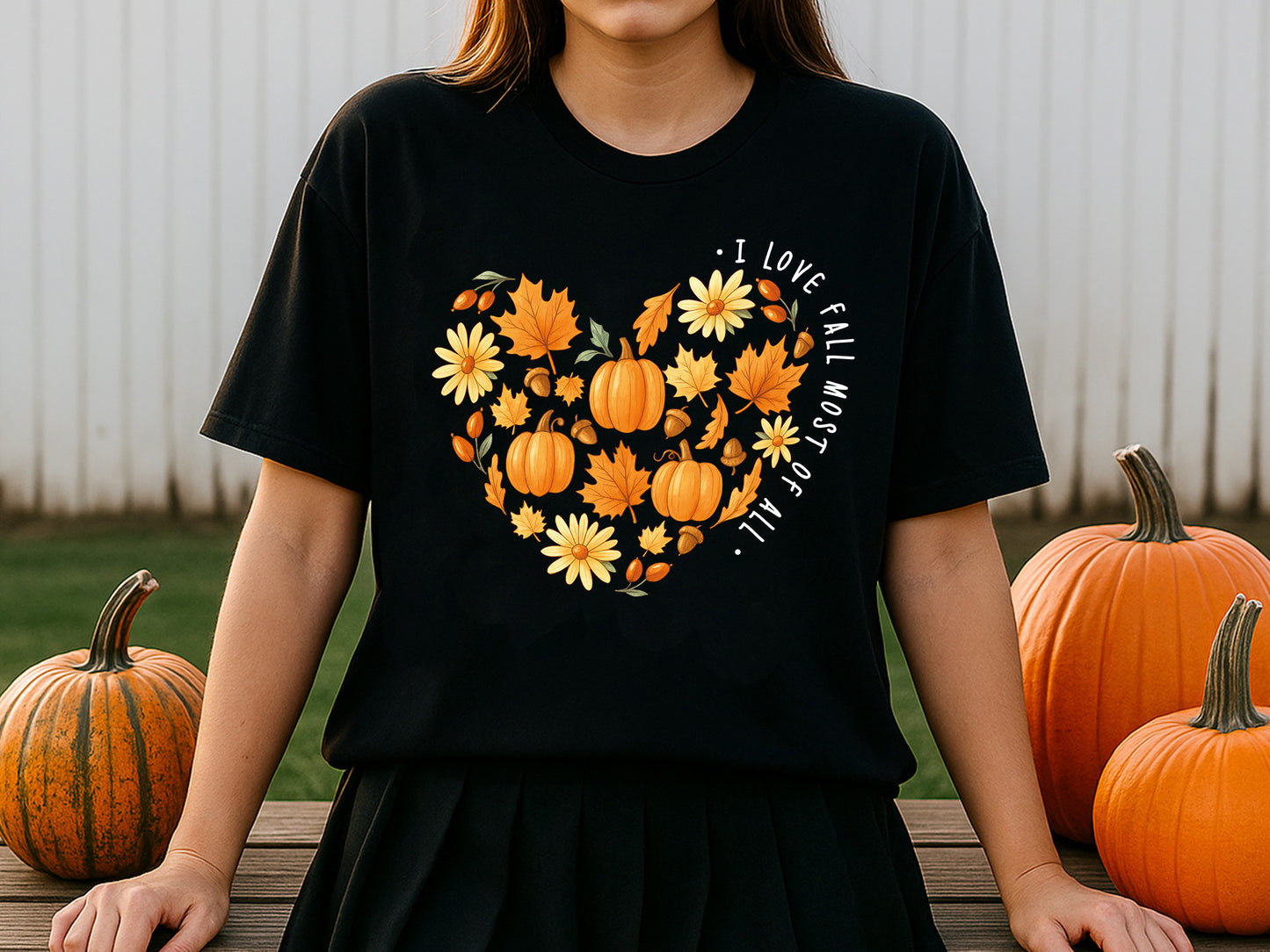 I Love Fall Most of All PNG Sublimation Print