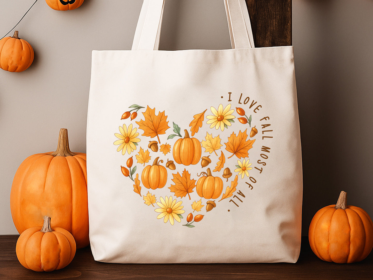 I Love Fall Most of All PNG Sublimation Print