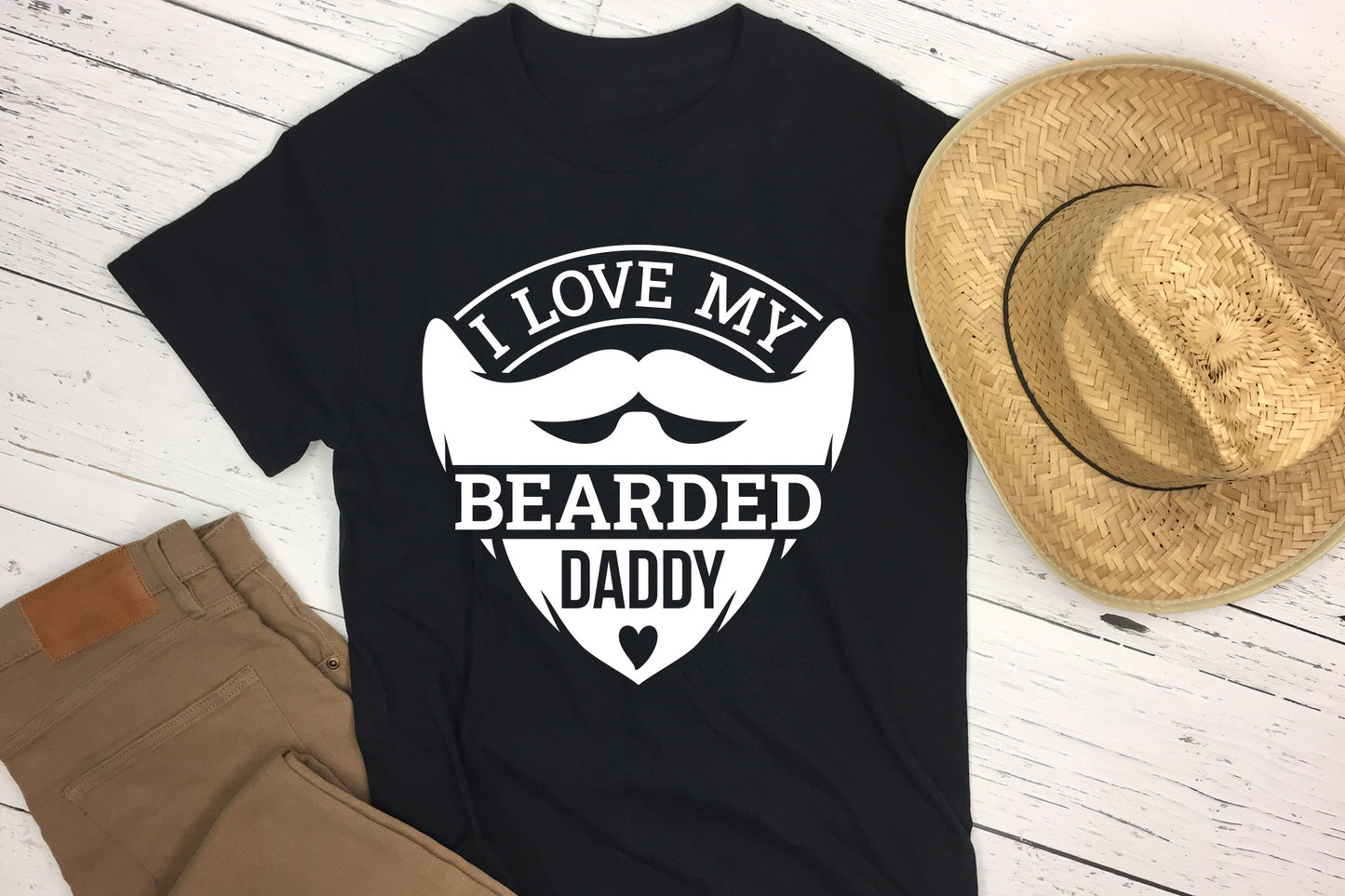I Love My Bearded Daddy, Father's Day Design SVG