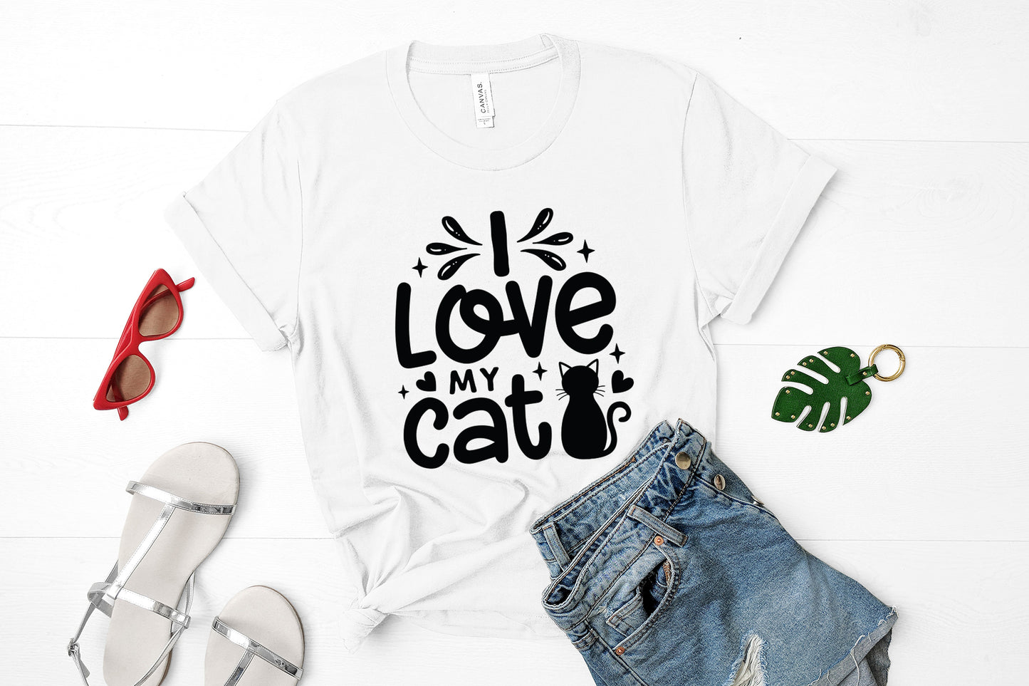 I Love My Cat SVG Cut File