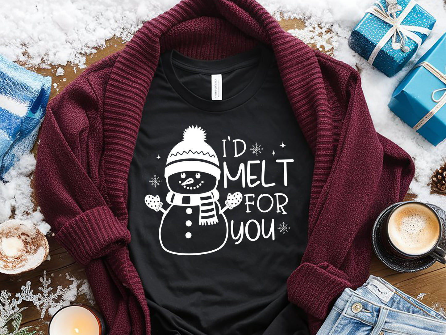 I'd Melt for You - Snowman Quote SVG