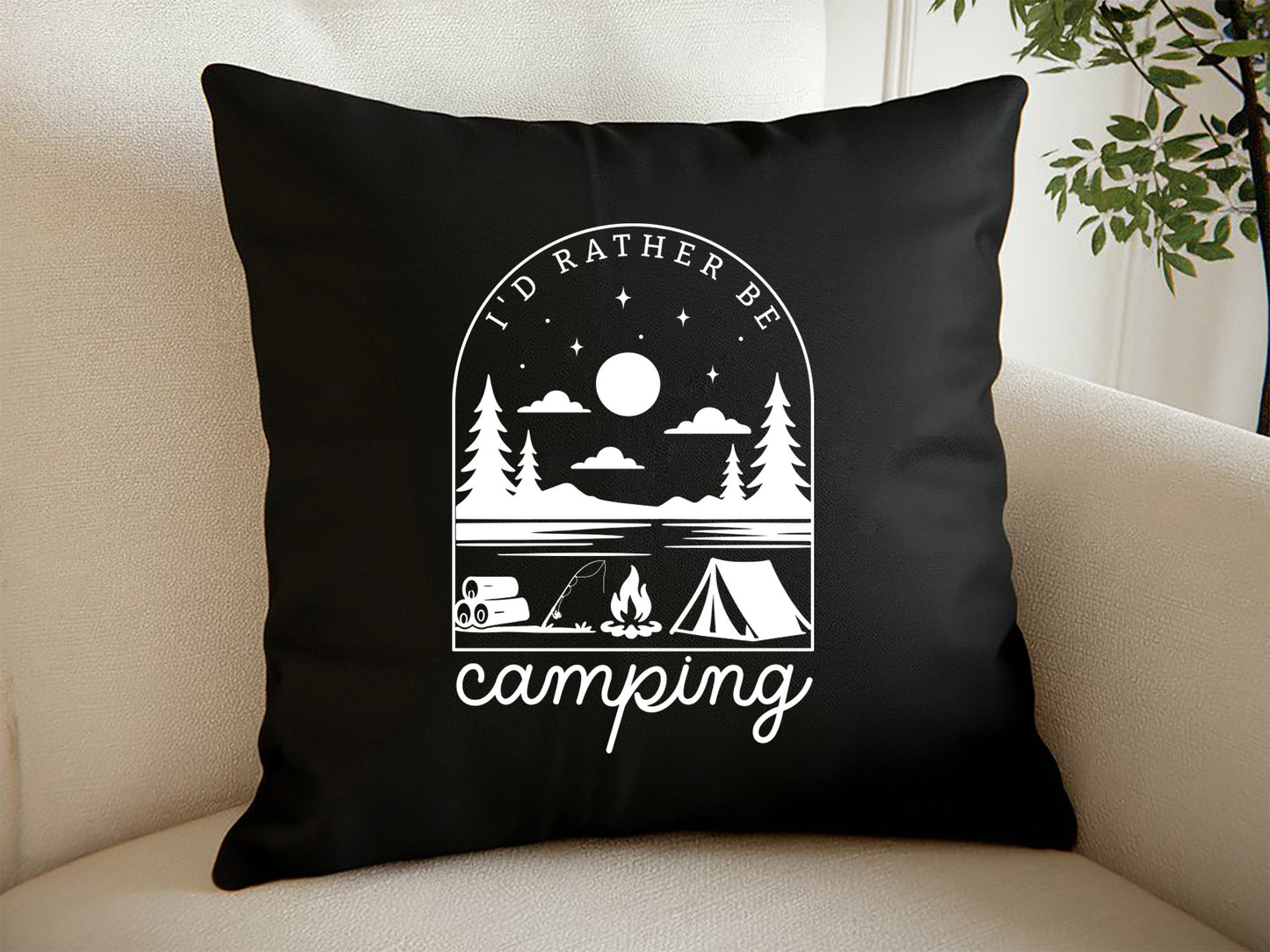 I'd Rather Be Camping SVG Cut File