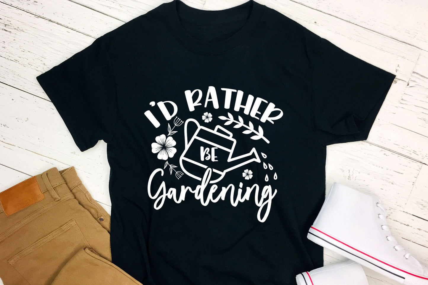 I'd Rather be Gardening SVG Vector