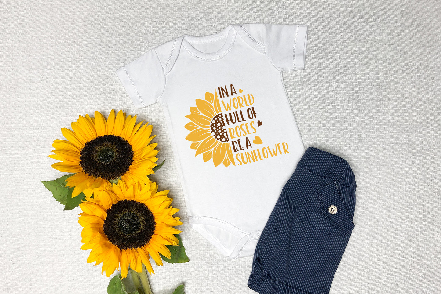 In A World Full Of Roses Be A Sunflower SVG