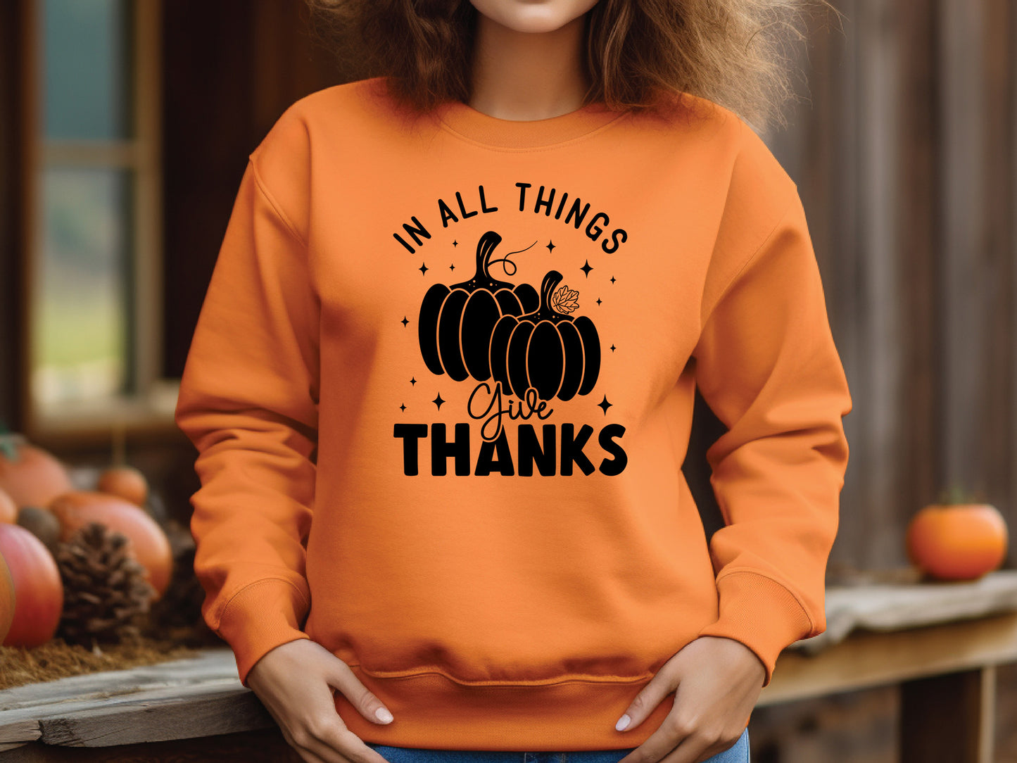 In All Things Give Thanks - Thanksgiving SVG File