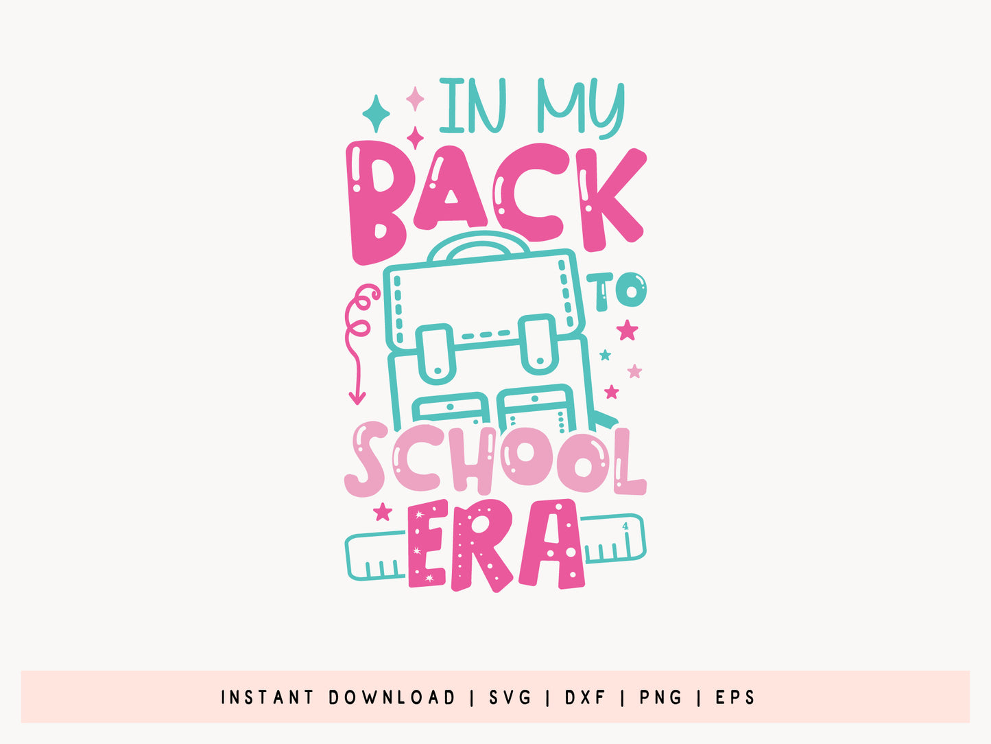In My Back to School Era SVG File