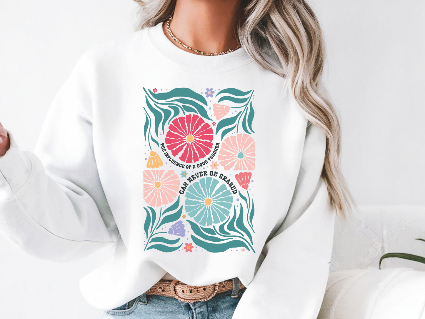 Influence of a Good Teacher can Never be Erased Floral SVG