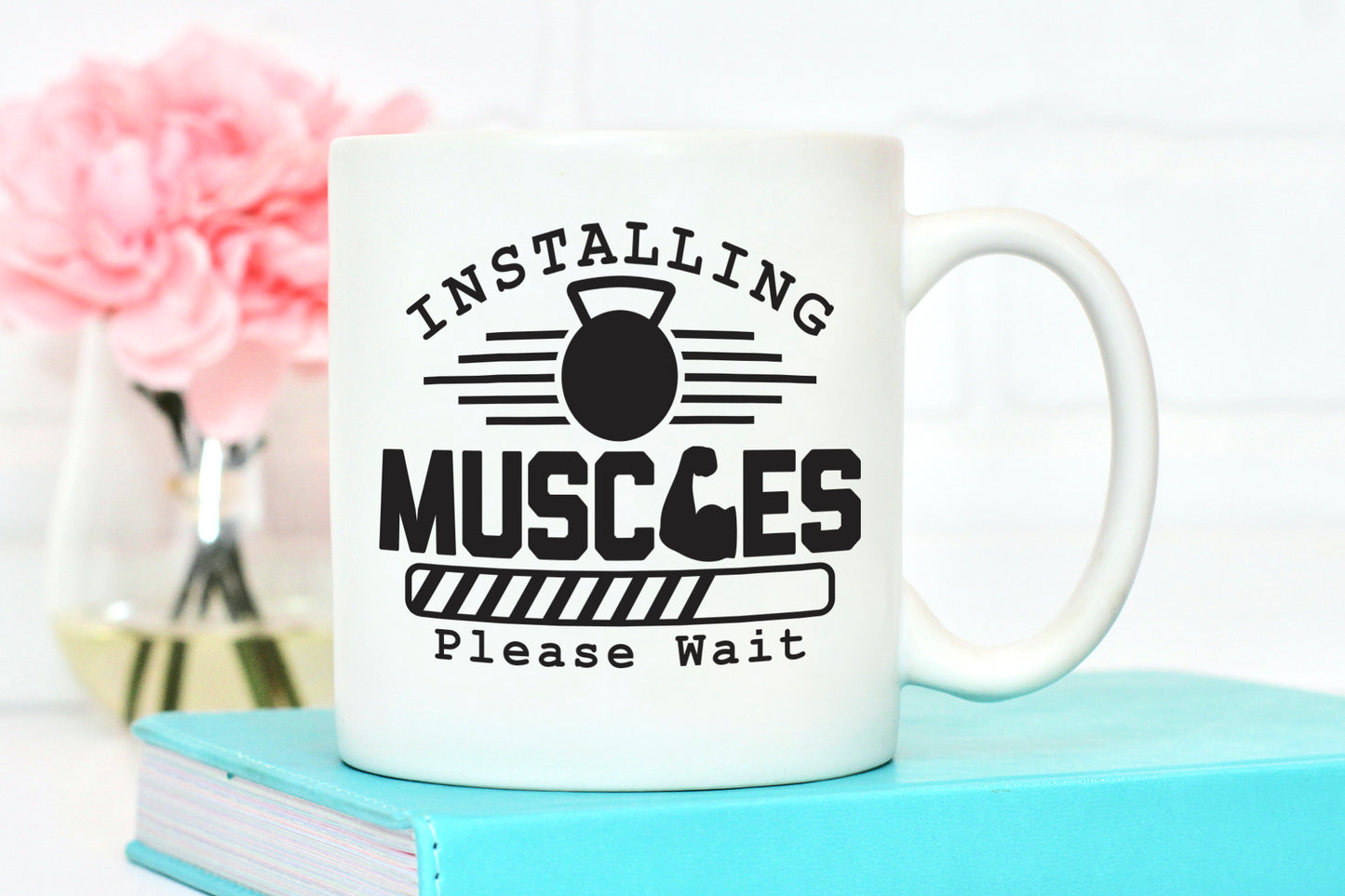 Installing Muscles Please Wait, Workout Vector SVG