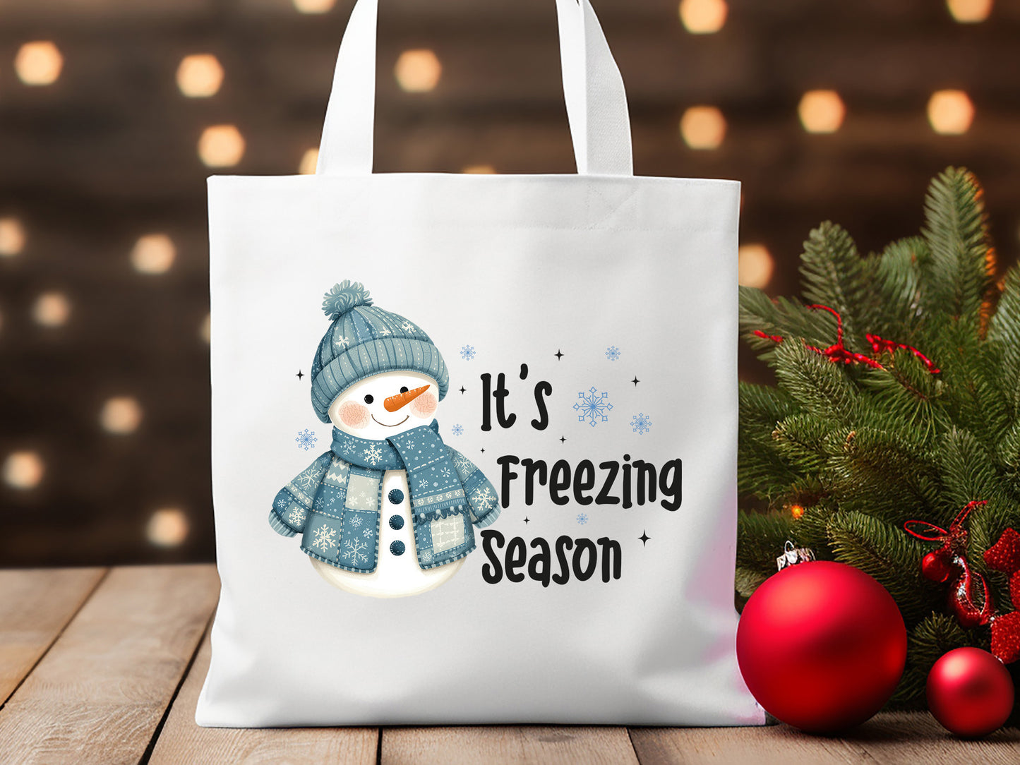 It's Freezing Season, Snowman Christmas PNG