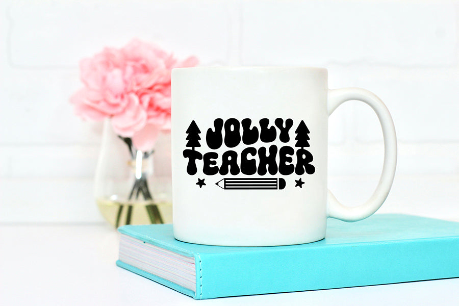 Jolly Teacher Cut File | SVG Christmas Shirts