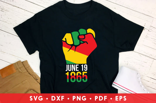 June 19 1865, Juneteenth Freedom Day SVG