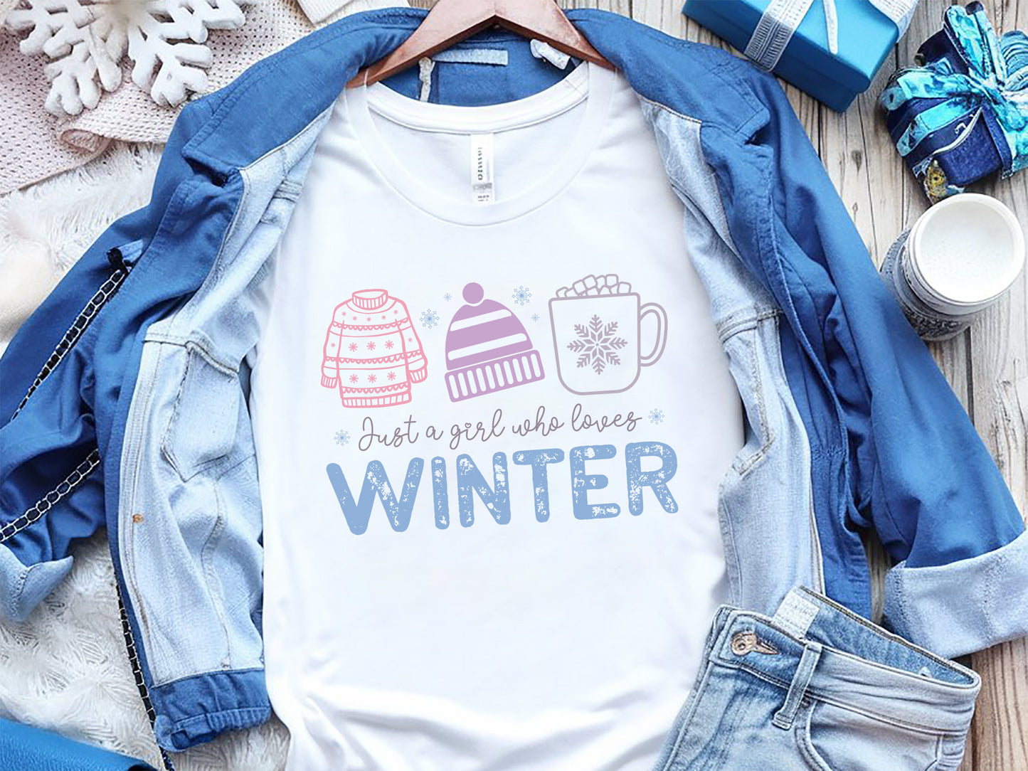 Just A Girl Who Loves Winter SVG Cut File