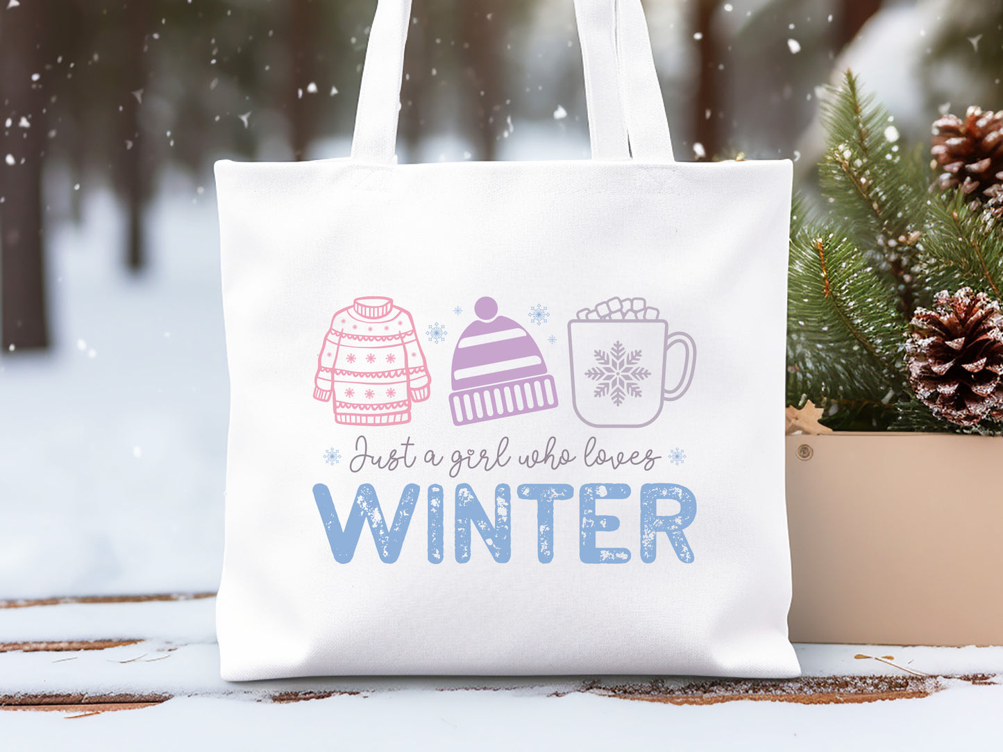 Just A Girl Who Loves Winter SVG Cut File