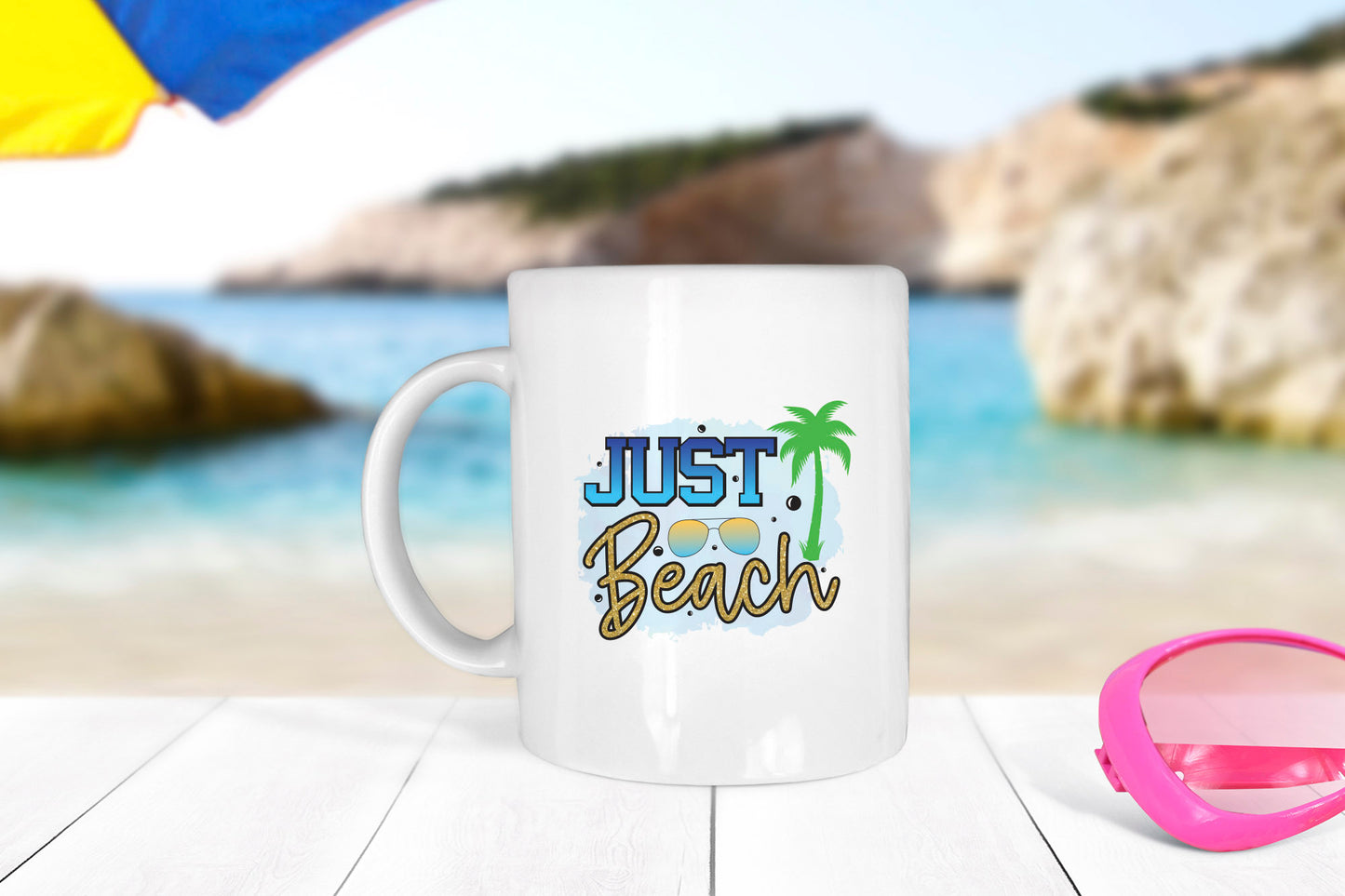 Just Beach PNG Sublimation Design