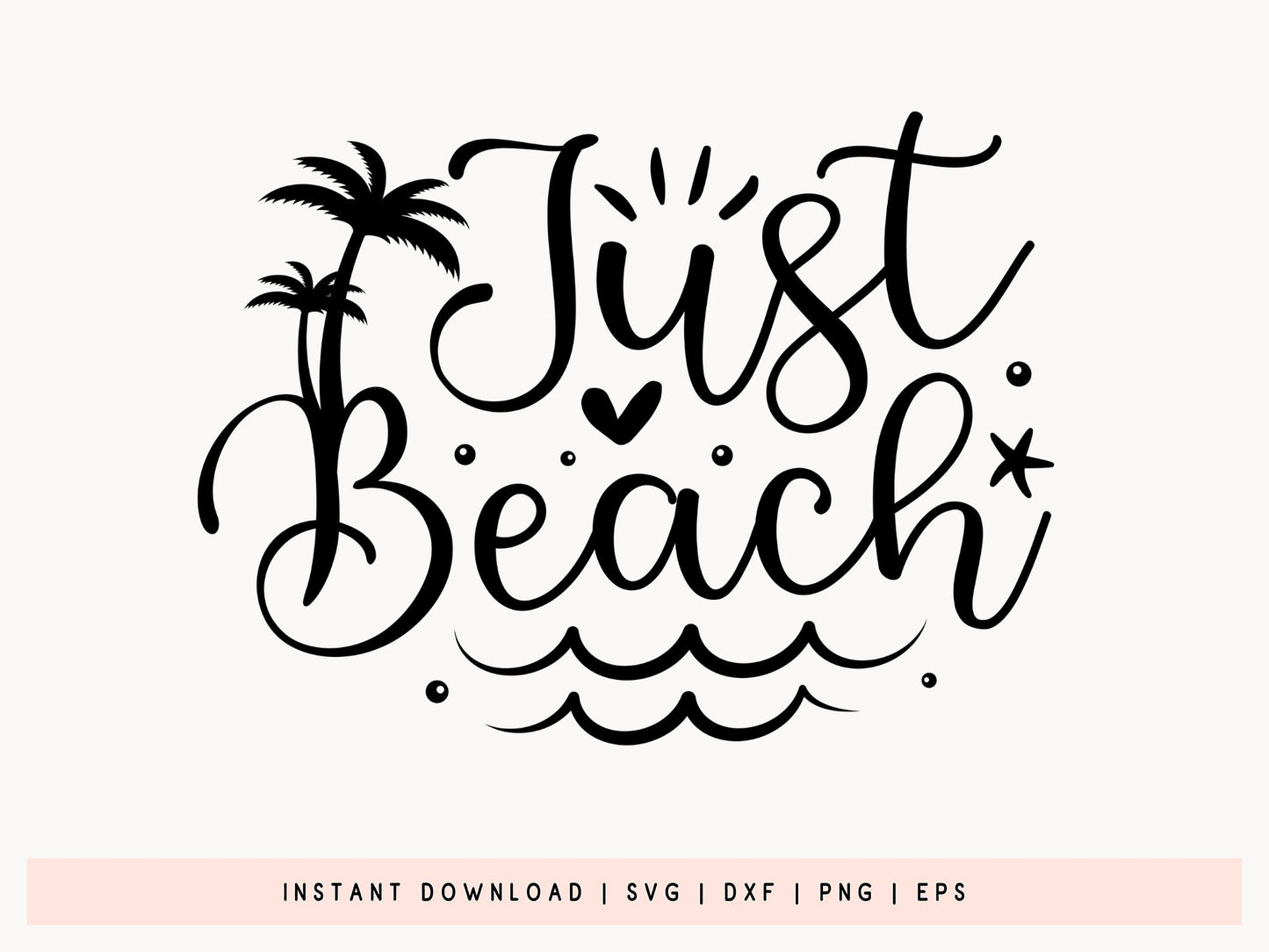 Just Beach SVG Design