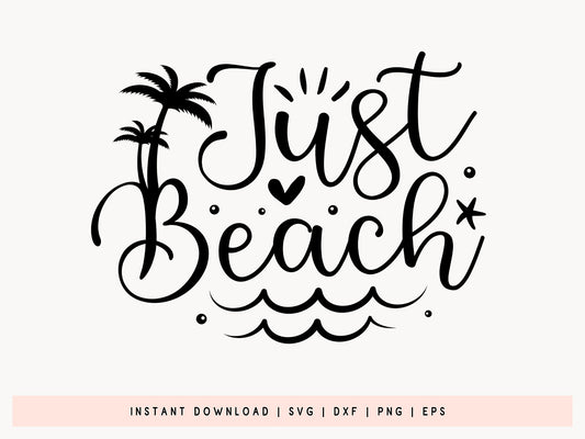 Just Beach SVG Design