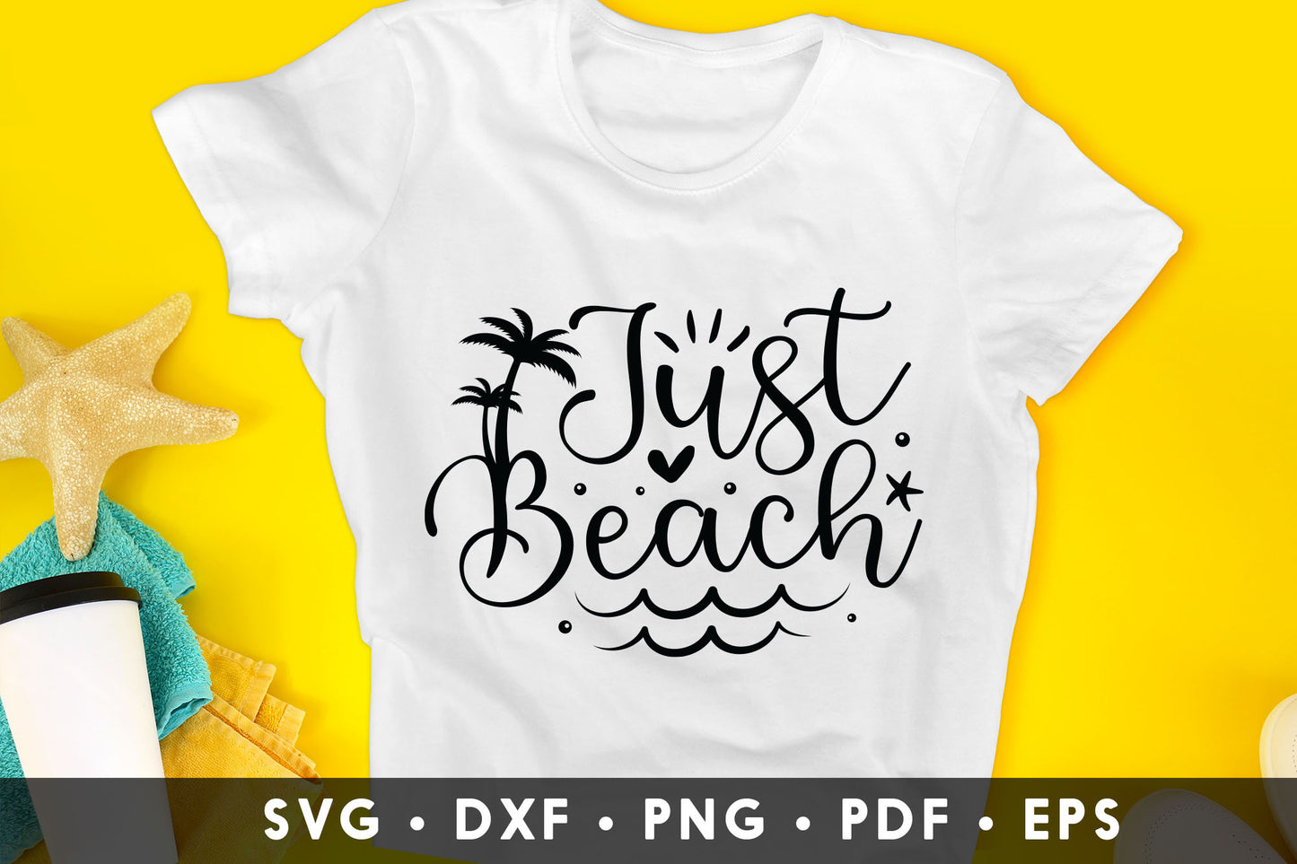 Just Beach SVG Design