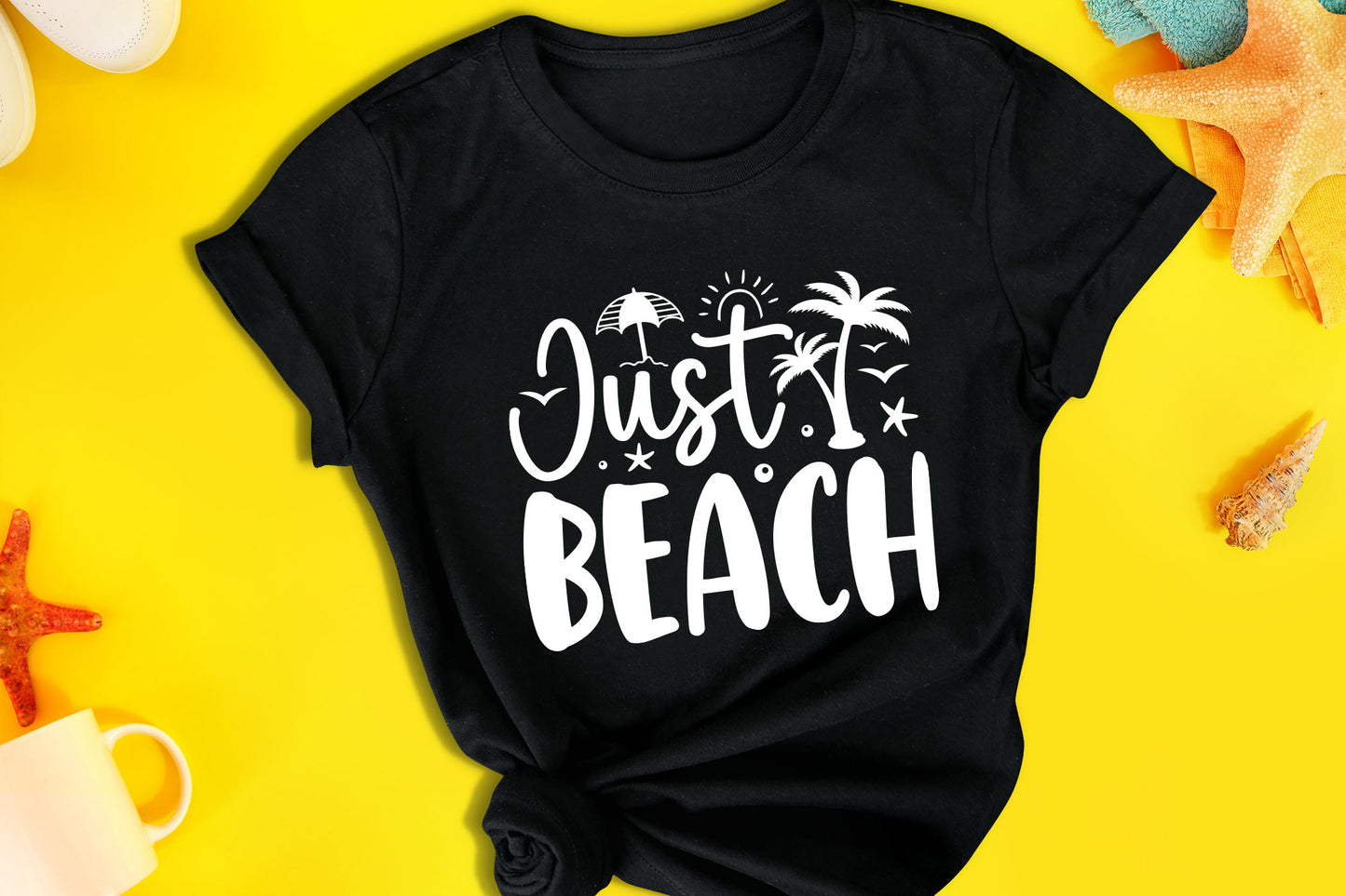 Just Beach SVG File for Cricut