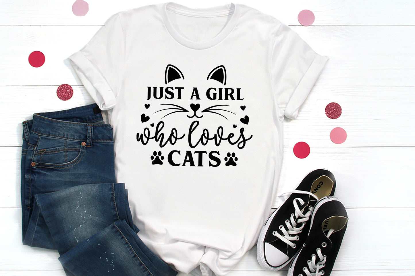 Just a Girl Who Loves Cats SVG File
