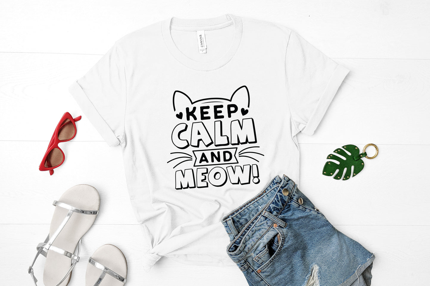 Keep Calm and Meow, Cat SVG Design
