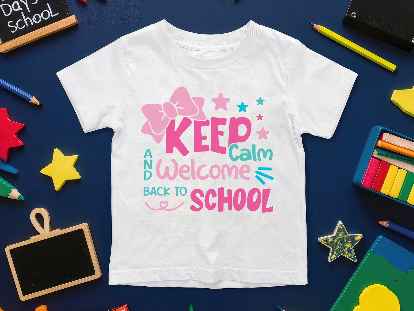 Keep Calm and Welcome Back to School SVG
