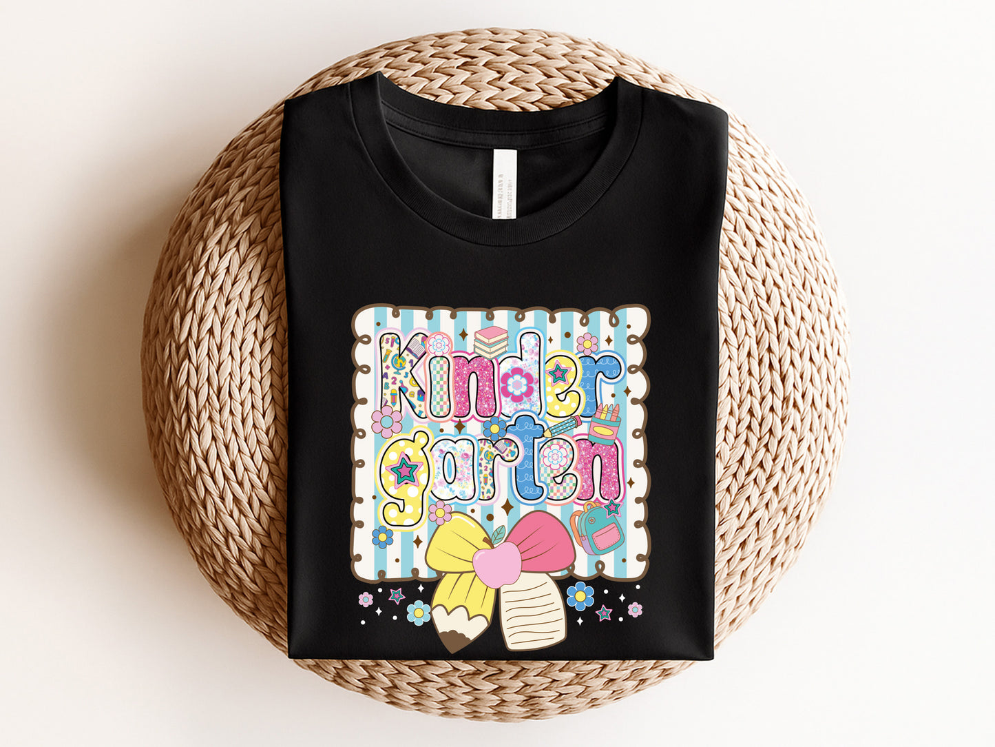 Kindergarten, Preppy Back to School PNG Sublimation