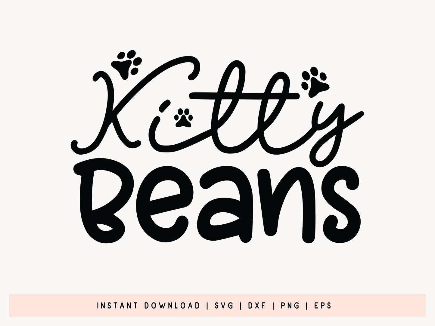 Kitty Beans, Cat SVG for Cricut Maker